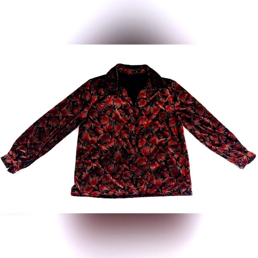 Vintage 70s floral patterned button up